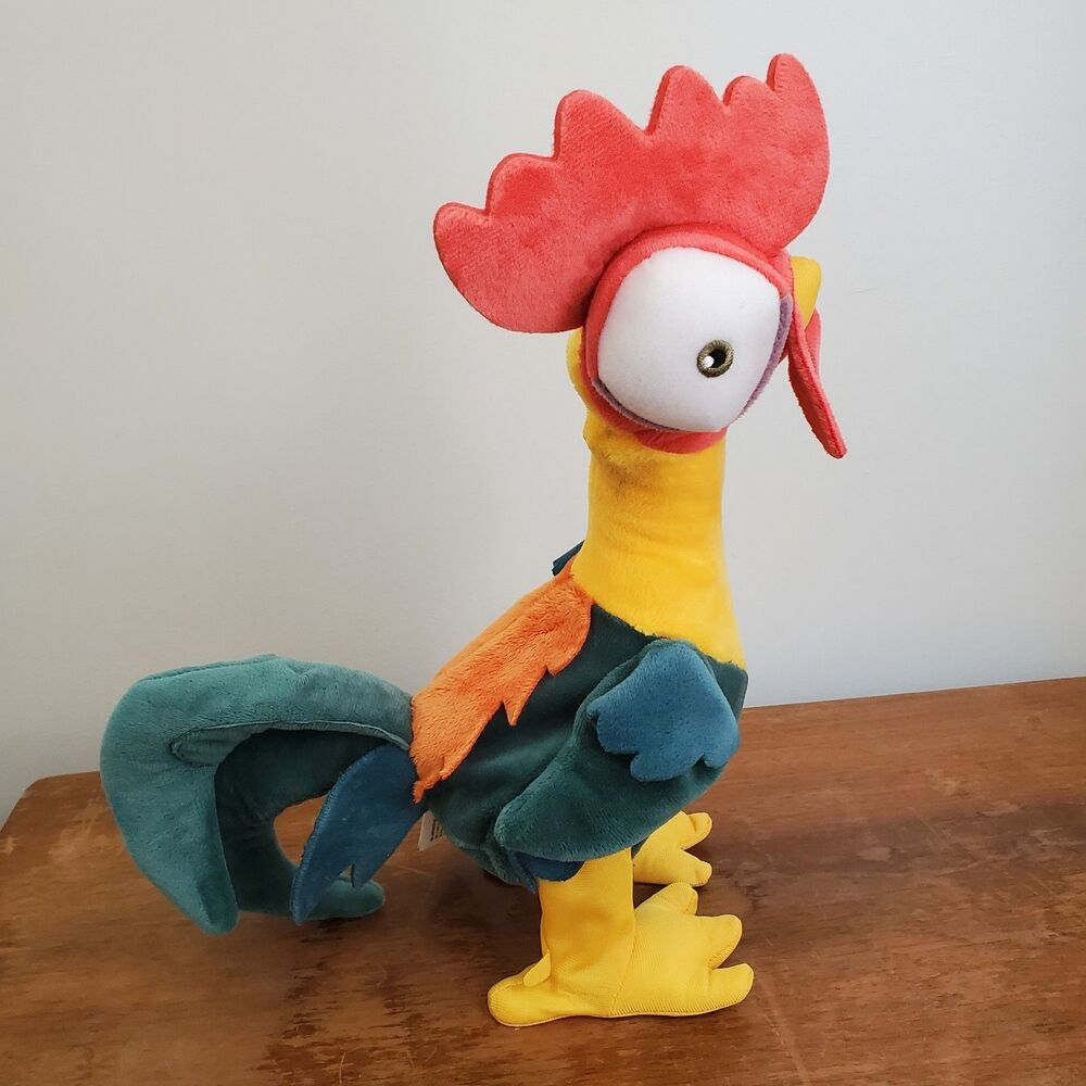 Disney Plush Moana Hei Hei Hey Chicken Rooster Animated Moves Clucks Screams 12"